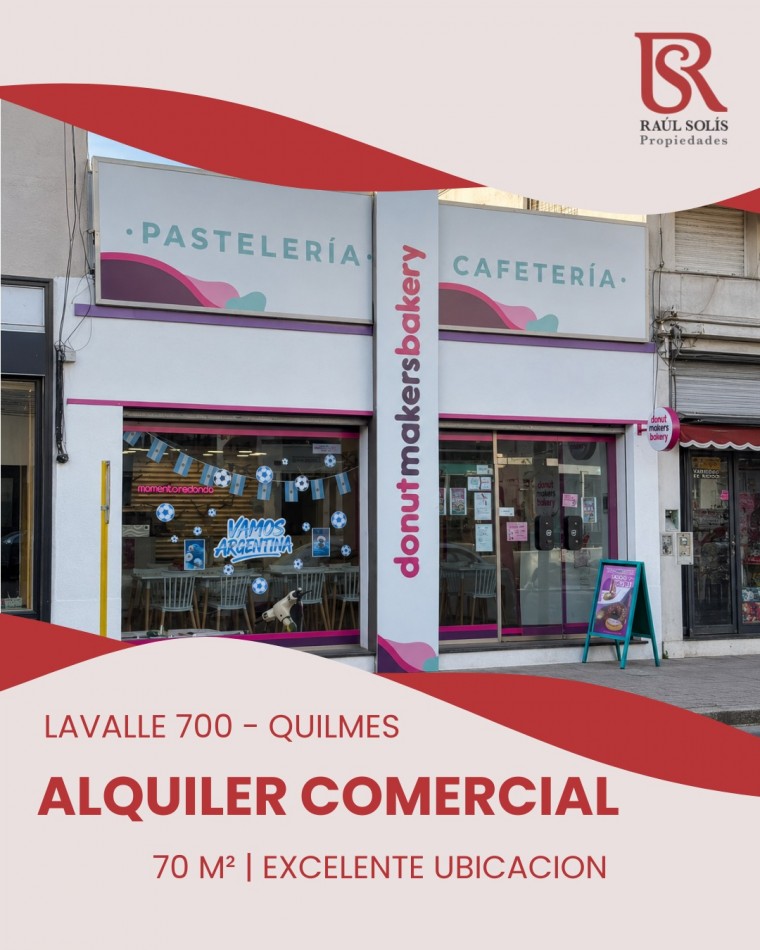 AJ - ALQUILER LOCAL 70 M2 EXCELENTE UBICACION COMERCIAL