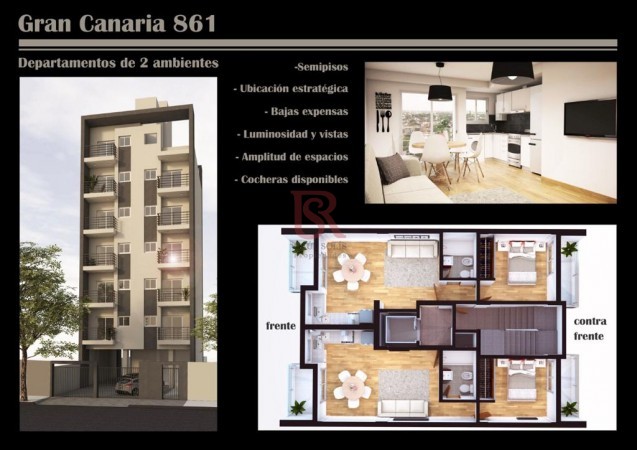 Departamentos Dos Ambientes en Venta - A TERMINAR- OPORTUNIDAD