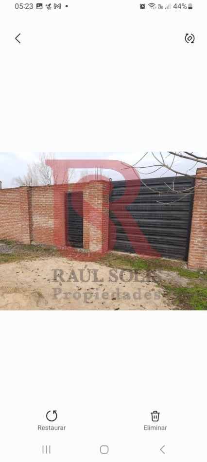 AZ- APTO CREDITO en GENERAL RODRIGUEZ. LOTE con CONSTRUCCION