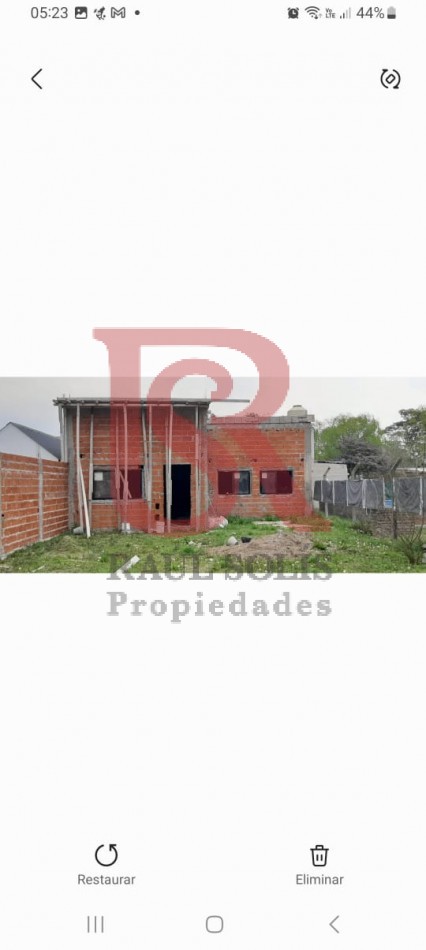 AZ- APTO CREDITO en GENERAL RODRIGUEZ. LOTE con CONSTRUCCION