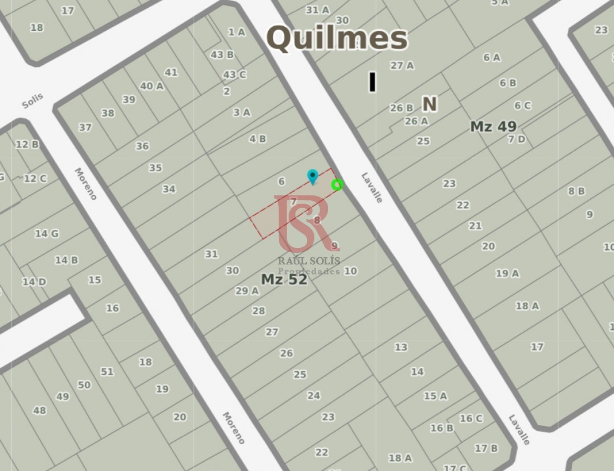 NUEVO VALOR! Excelente Lote - Quilmes - Ideal Inversores